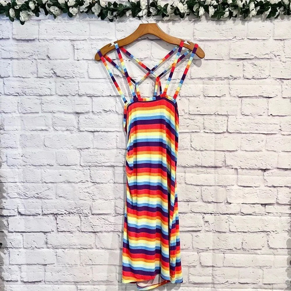 Madden NYC Women's Juniors Double Strap Ruched Front Mini Dress - Picture 4 of 11